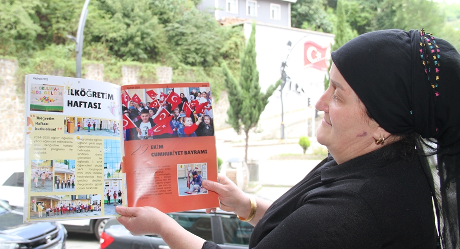 ÜÇTEPE İLKOKULU  İLK DERGİSİNİ ÇIKARDI