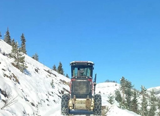 KAR YAĞIŞI  İLÇENİN YÜKSEK KÖYLERİNDE ETKİLİ OLDU