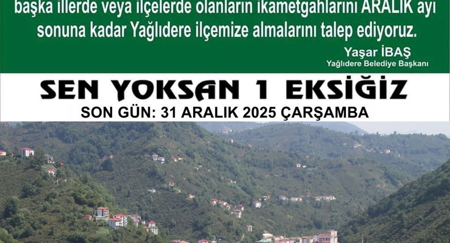 HAYDİ YAĞLIDERE SON GÜN 31 ARALIK