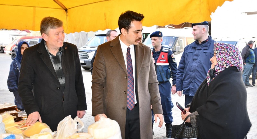 ÜÇTEPEDE PAZAR  ESNAFIN ZİYARET ETTİ