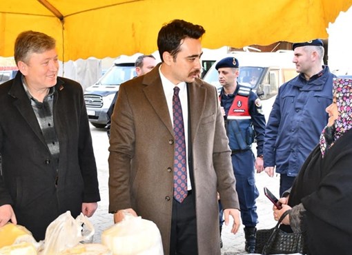 ÜÇTEPEDE PAZAR  ESNAFIN ZİYARET ETTİ