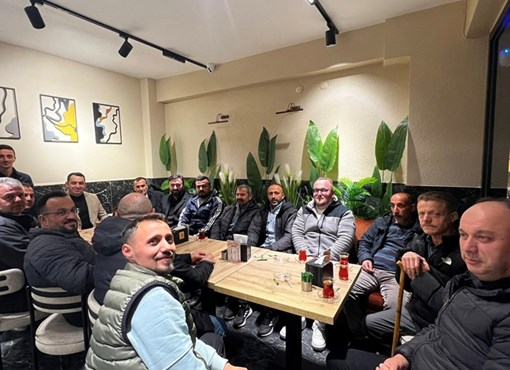 YAĞLIDERE GİRESUN  DOLMUŞ DURAĞI ESNAFI  İLE İSTİŞARELERDE BULUNDULAR