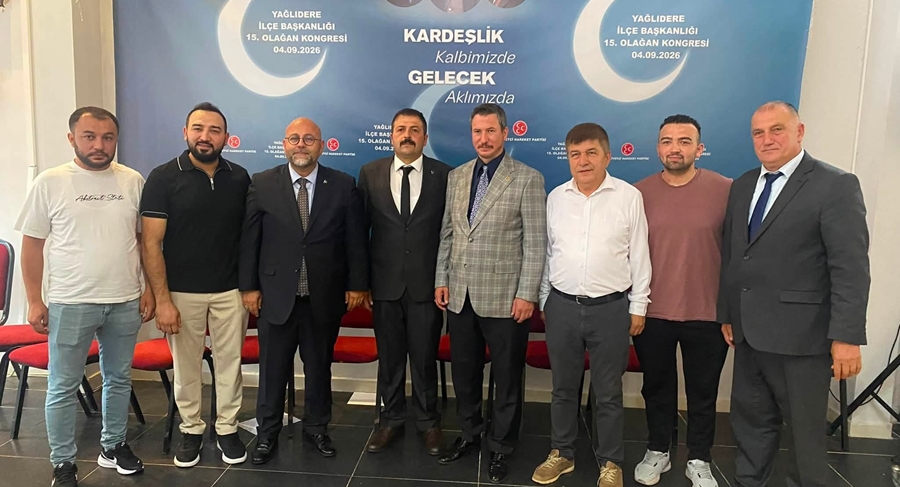 MHP YAĞLIDERE İLÇE BAŞKANI KAMİL TURAN GÜVEN TAZELEDİ