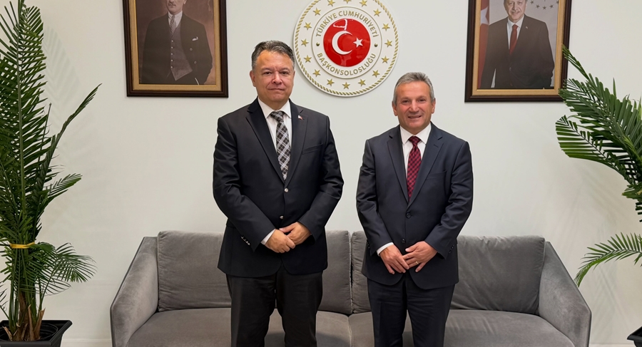 BAŞKAN ÖZDEMİRDEN NEW YORK BAŞKONSOLOSUNA ZİYARET